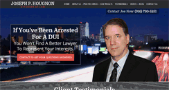 Desktop Screenshot of joehougnonlaw.com